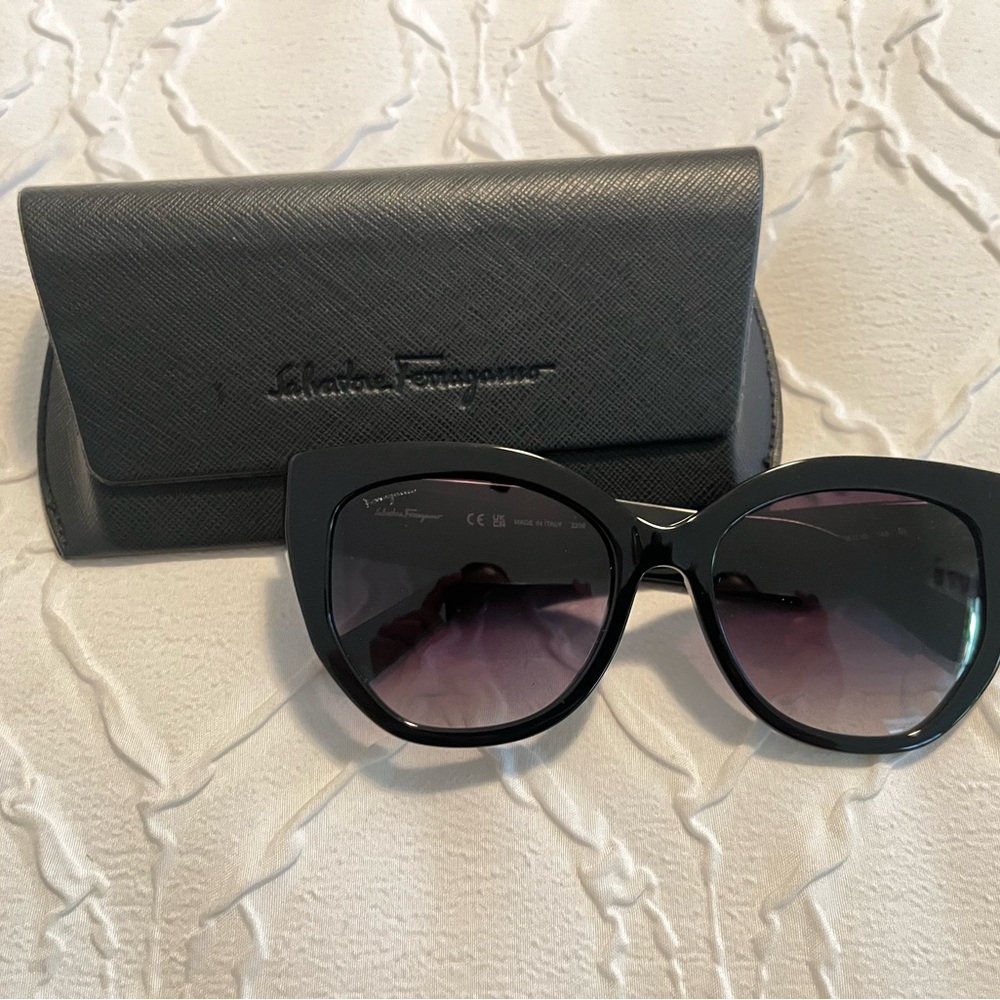 Ferragamo Black Sunglasses
